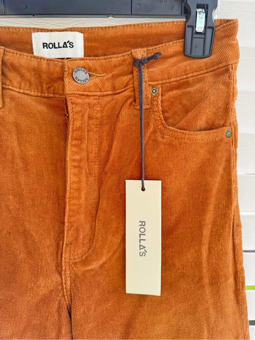 NWT Rolla’s Eastcoast Flare Corduroy Pants 28 High Rise Caramel